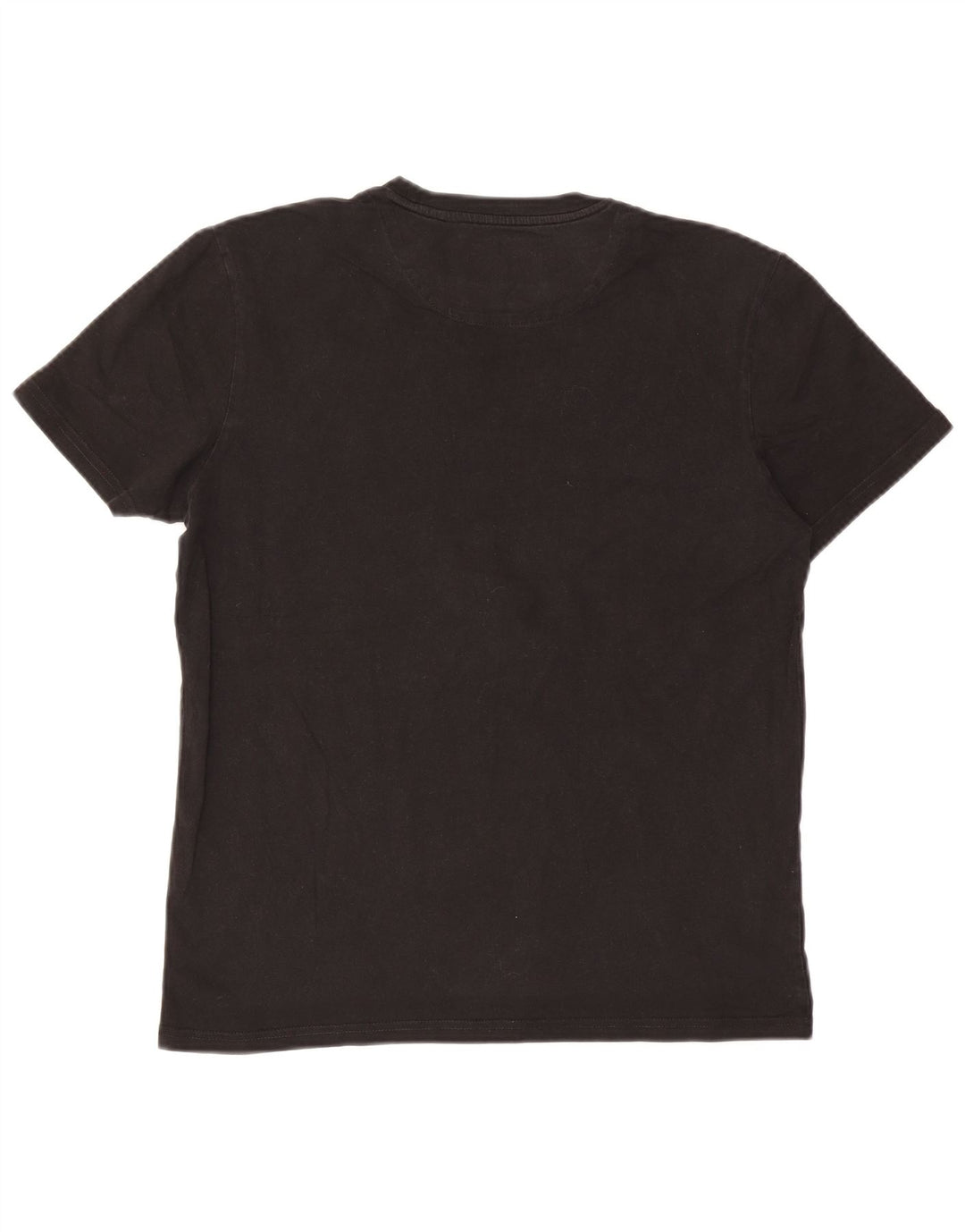 Lyle & Scott Camiseta para hombre Top Medium Black Cotton