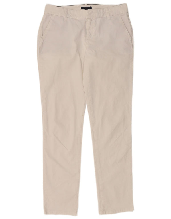 Tommy Hilfiger Pantalones chinos delgados para mujer US 4 Small W28 L29 Algodón blanco