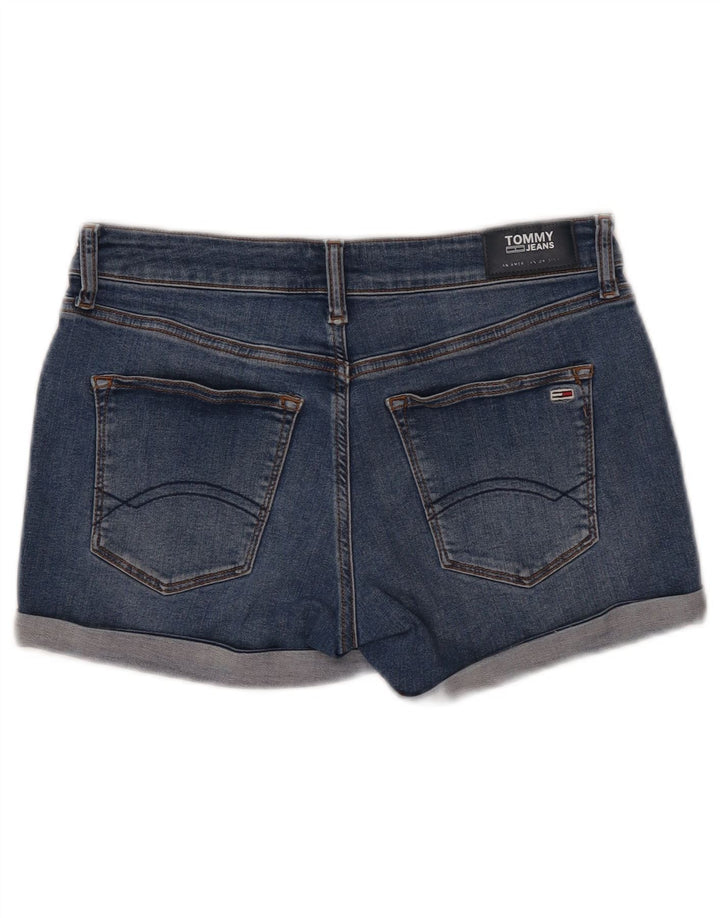 TOMMY HILFIGER Shorts vaqueros de mujer W28 Algodón azul medio