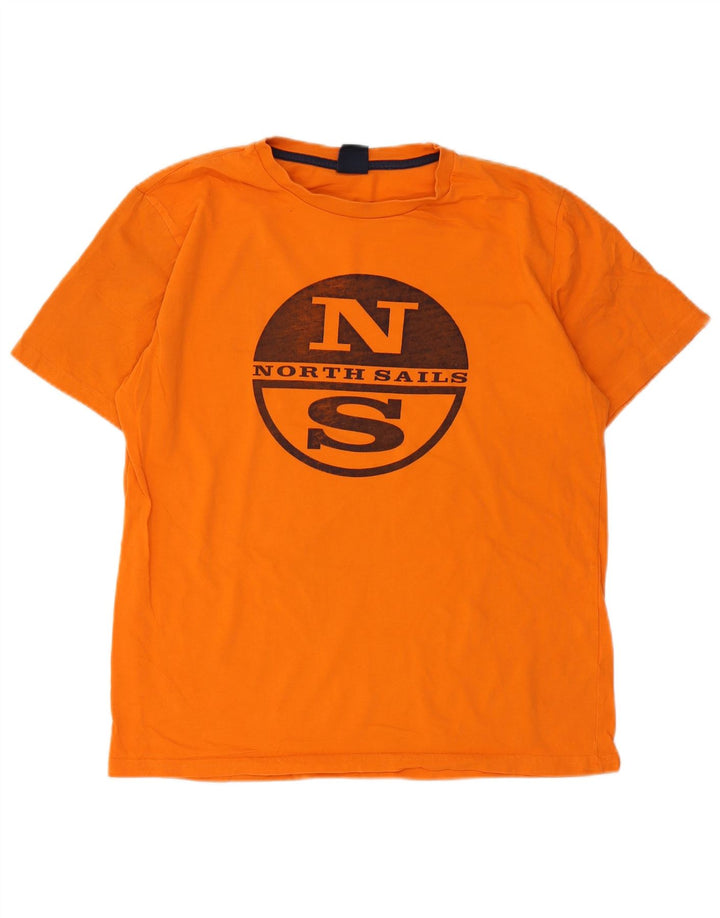North Sails - Camiseta gráfica para hombre, color naranja medio