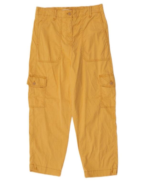Marks & Spencer Pantalones cargo cónicos para mujer UK 12 Medium W30 L23 Amarillo