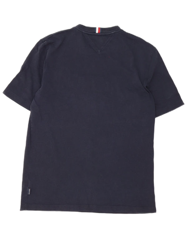Tommy Hilfiger - Camiseta gráfica para hombre, talla grande, algodón azul marino