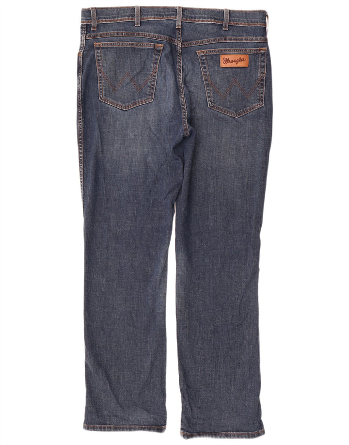 Wrangler Vaqueros rectos Texas para hombre W38 L32 Algodón azul