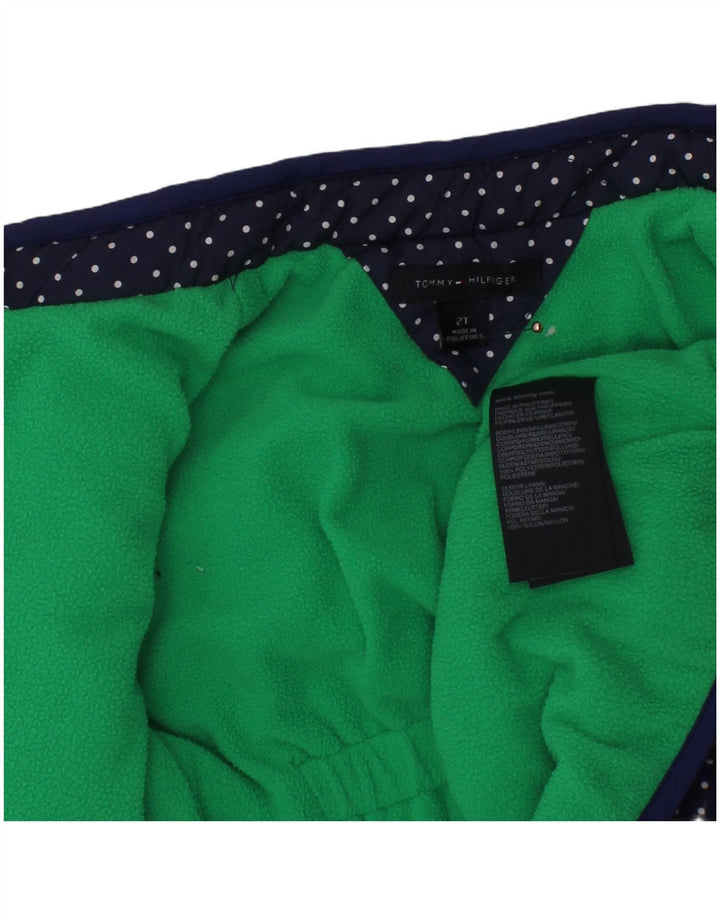 TOMMY HILFIGER Chaqueta Acolchada Bebé Niña 18-24 Meses Azul Marino Lunares