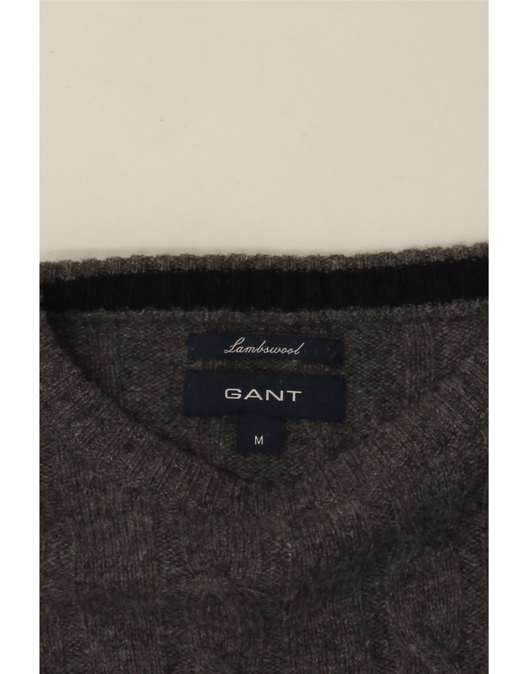 GANT Suéter tipo jersey con cuello redondo para mujer, UK 44, color gris medio