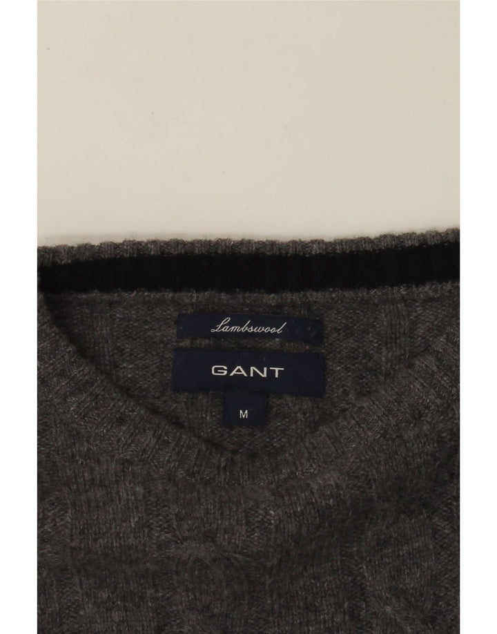 GANT Suéter tipo jersey con cuello redondo para mujer, UK 44, color gris medio