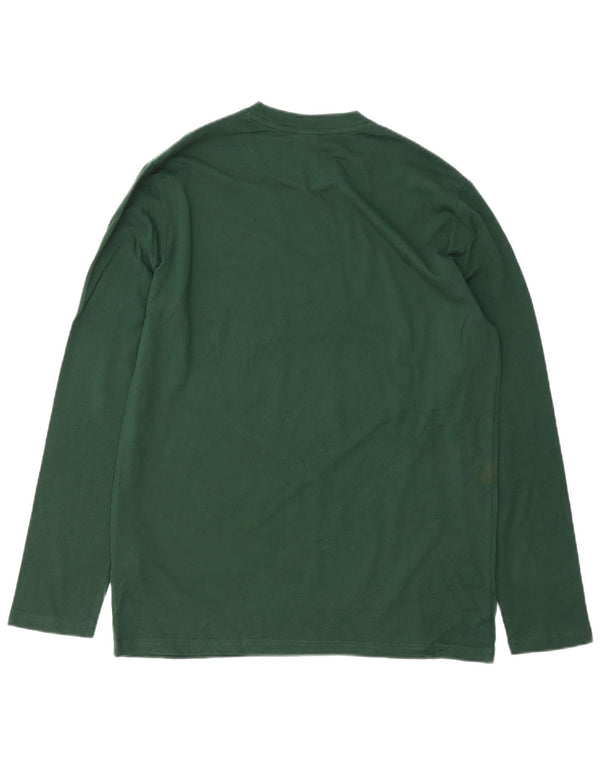 OAKLEY Mens Regular Fit Top Long Sleeve Medium Green Cotton