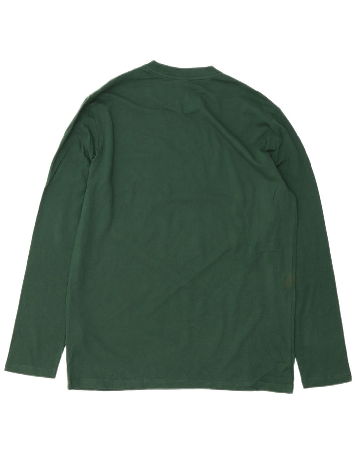 OAKLEY Hombre Regular Fit Top Manga Larga Algodón Verde Medio