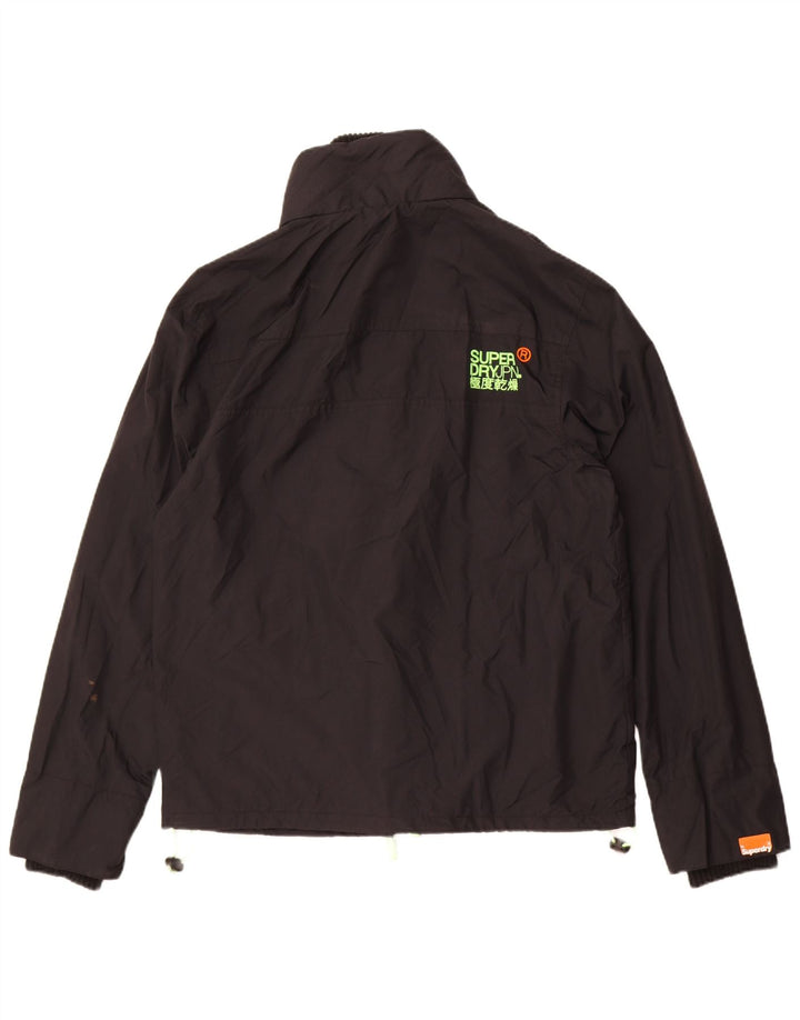 Superdry Chaqueta Cortavientos Windcheater para Hombre UK 42 XL Nylon Negro