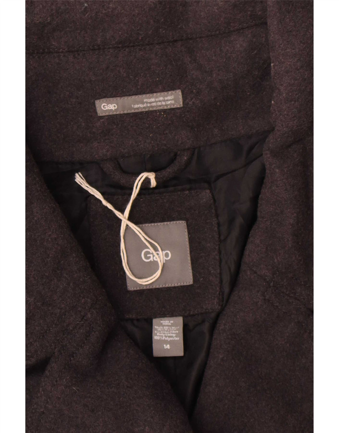 Gap Chaquetón para Mujer US 14 XL Lana Gris