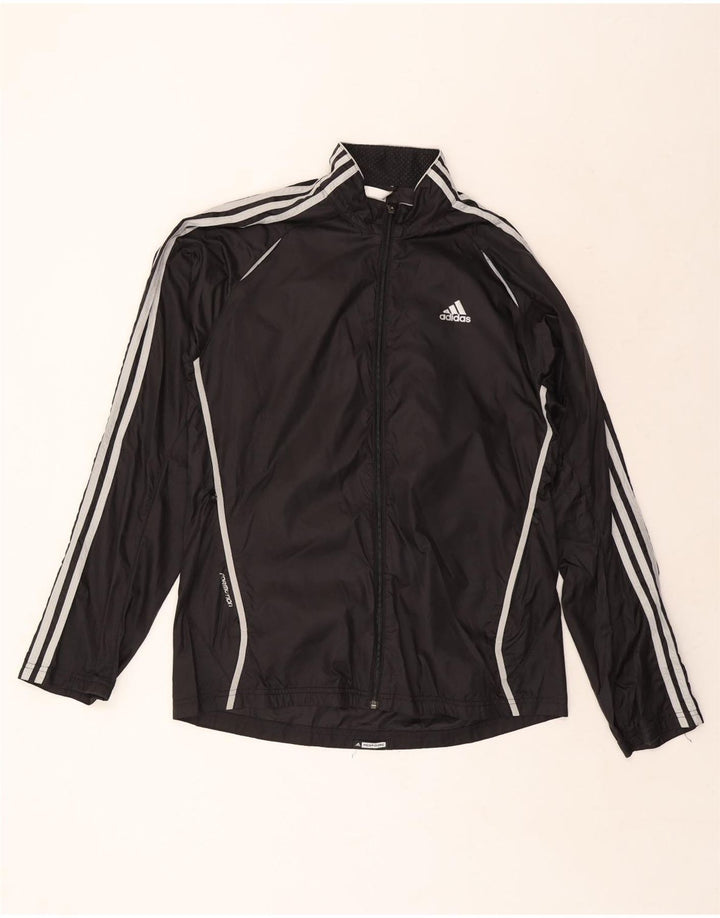 Adidas Chaqueta impermeable para hombre UK 38 Mediano Negro Poliéster