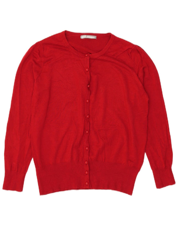 Marks & Spencer Cárdigan para Mujer UK 40 XL Viscosa Roja