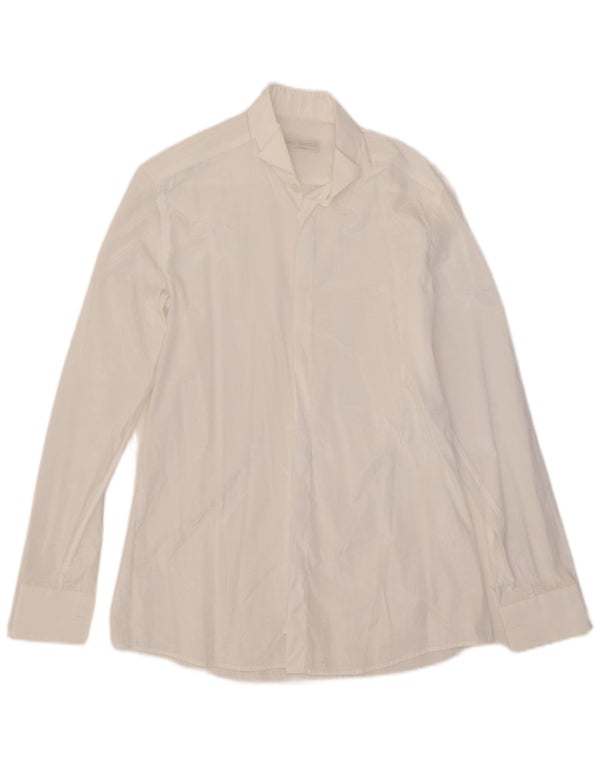 Carlo Pignatelli Camisa Hombre Talla 38 15 Poliéster Blanco Mediano