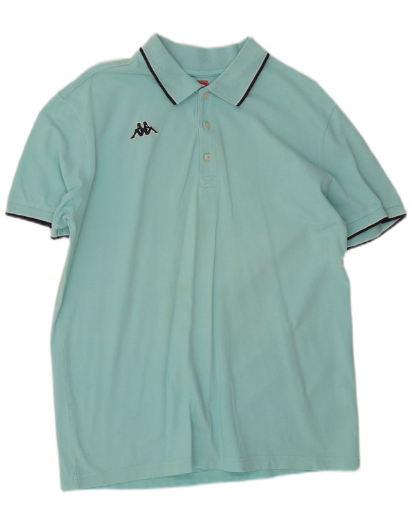 Kappa Polo Hombre XL Turquesa Algodón