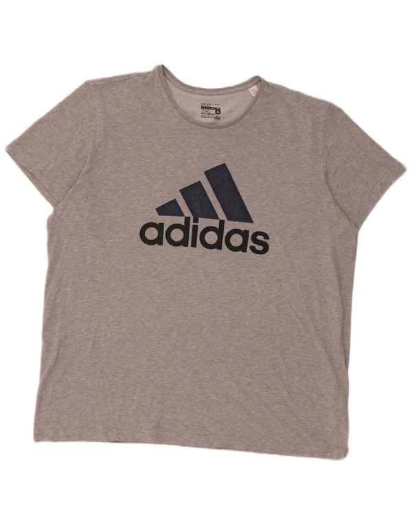 Adidas Camiseta gráfica para hombre Top 2XL Gris Algodón