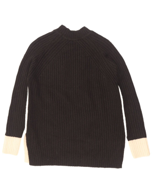 Marks & Spencer Suéter con Cuello Alto para Mujer UK 10 Small Black