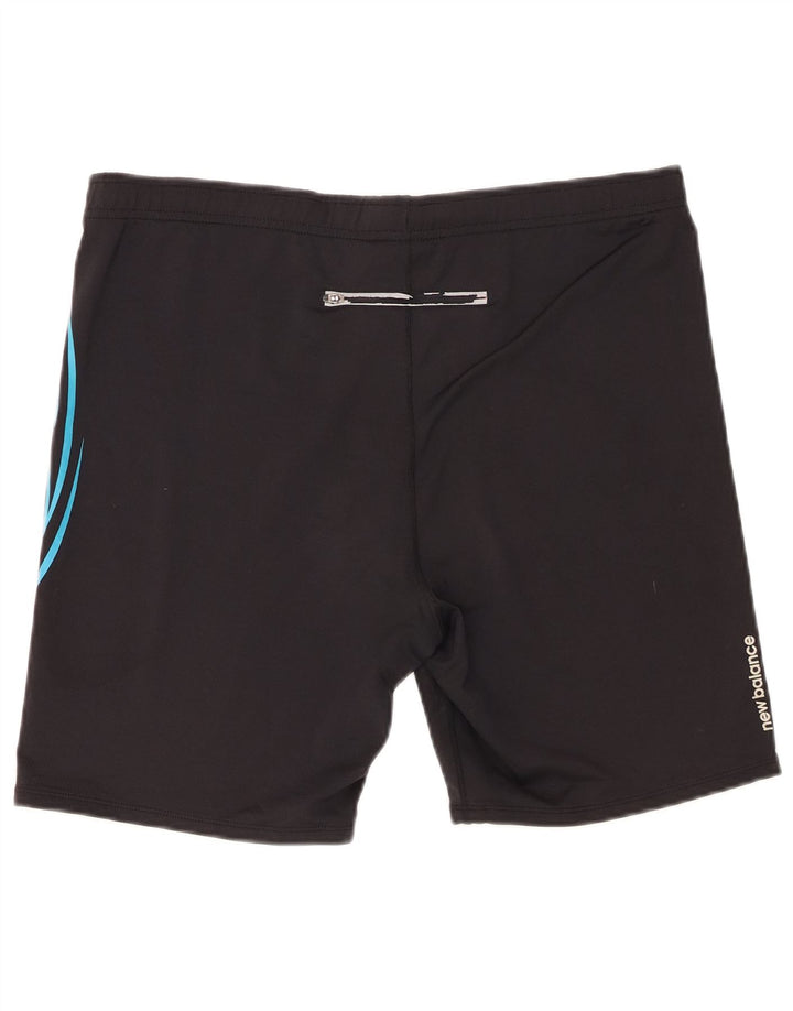 New Balance Mens Graphic Sport Shorts Grande Negro