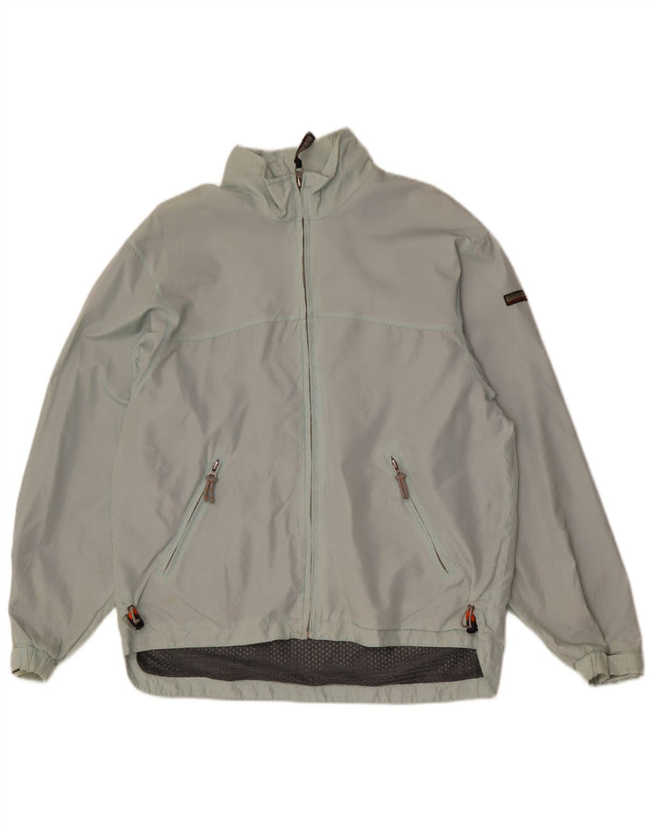Napapijri Chaqueta impermeable Geographic para hombre UK 38 Nylon verde medio