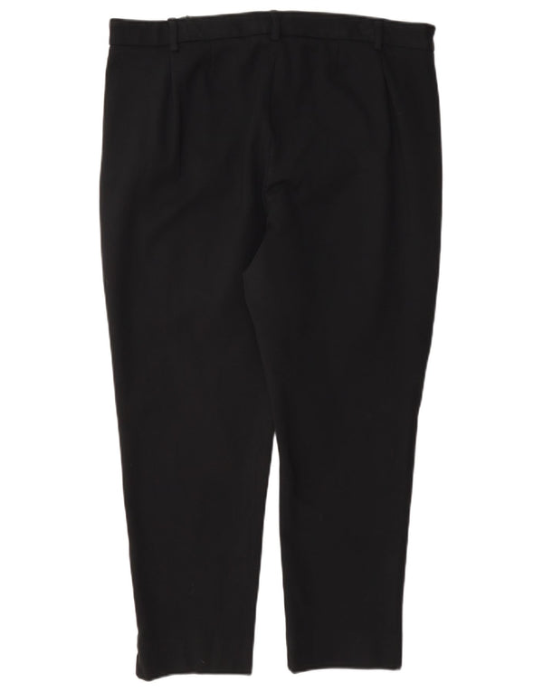 Marks & Spencer - Pantalón corto para mujer, talla 40, talla grande, W34, L24, color negro