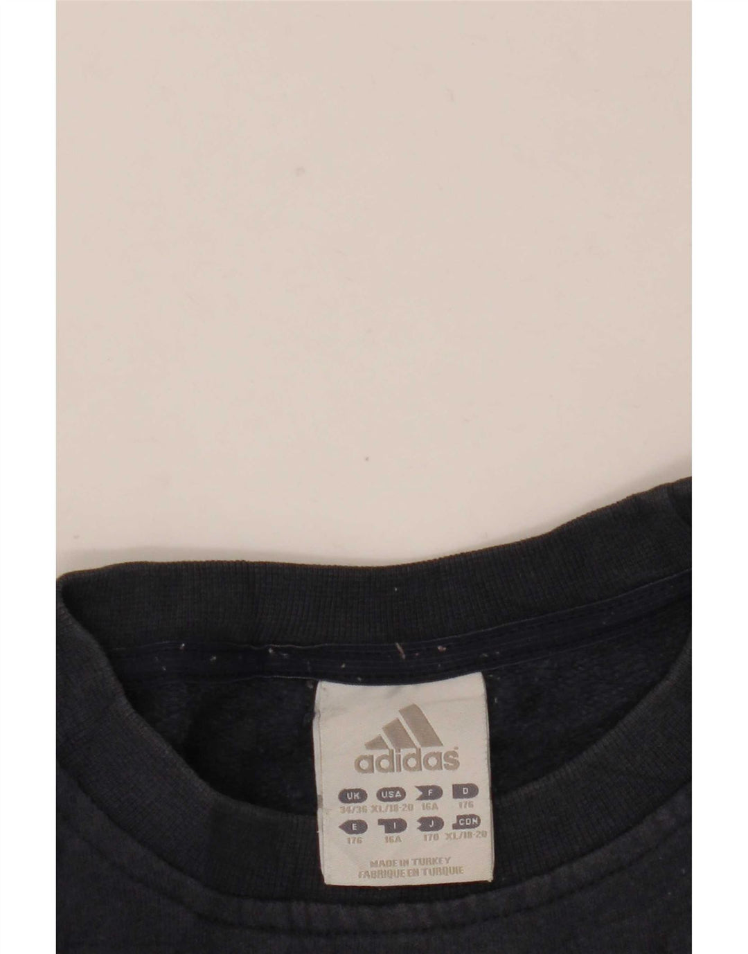 Adidas - Sudadera gráfica para niño (15-16 años), color azul marino