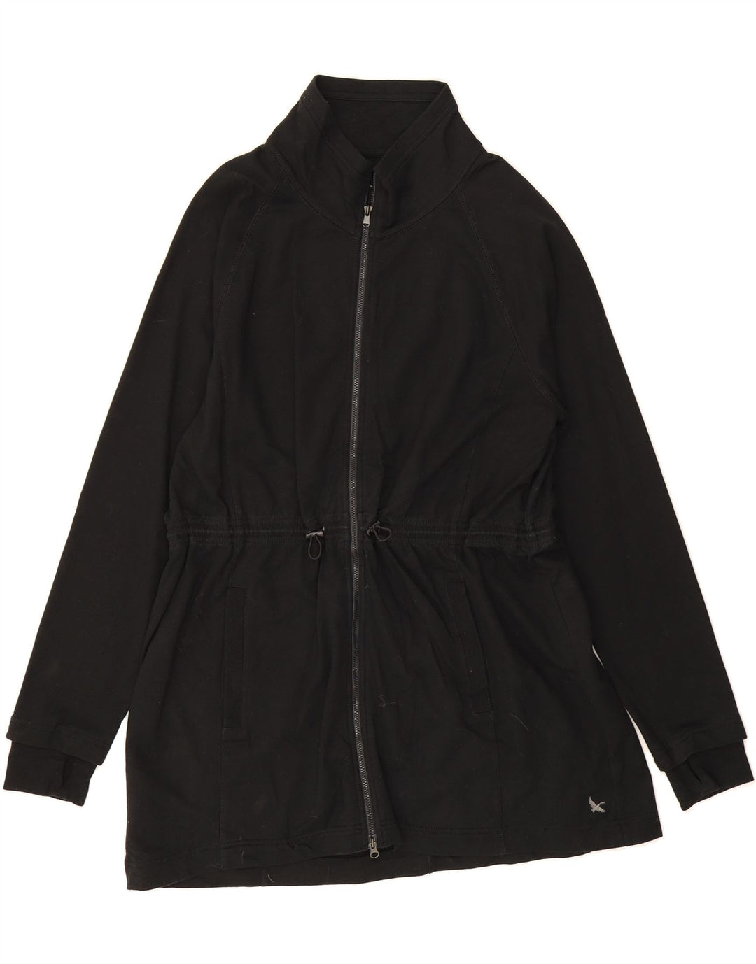 EDDIE BAUER Womens Windbreaker Coat UK 18 XL Black Cotton Vintage Eddie Bauer and Second-Hand Eddie Bauer from Messina Hembry 