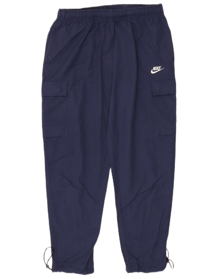Pantalón De Chándal Nike Cargo Hombre Azul Marino Medio Algodón