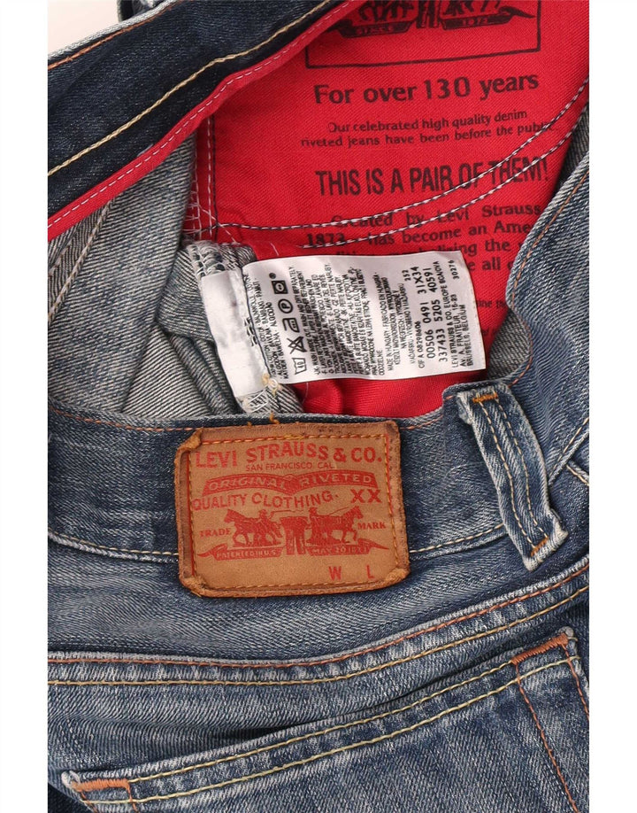 Levi's Mens 506 Shorts De Mezclilla W31 Algodón Azul Medio