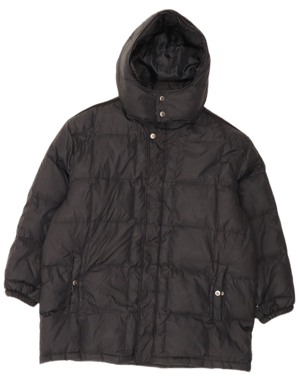 Geox Hombre Respira Chaqueta acolchada con capucha UK 42 XL Poliamida azul marino