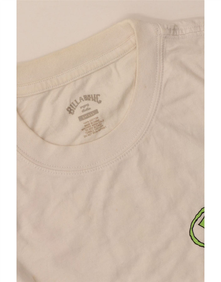 Billabong Hombre Camiseta Gráfica Top Small Blanco Algodón