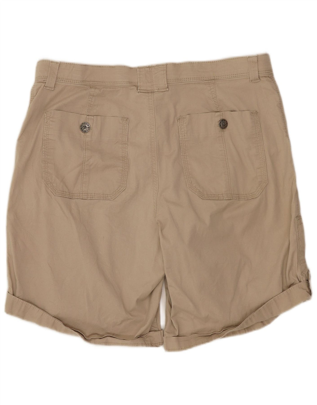 Lee - Pantalones cortos cargo para mujer US 14 XL W34 Beige Algodón