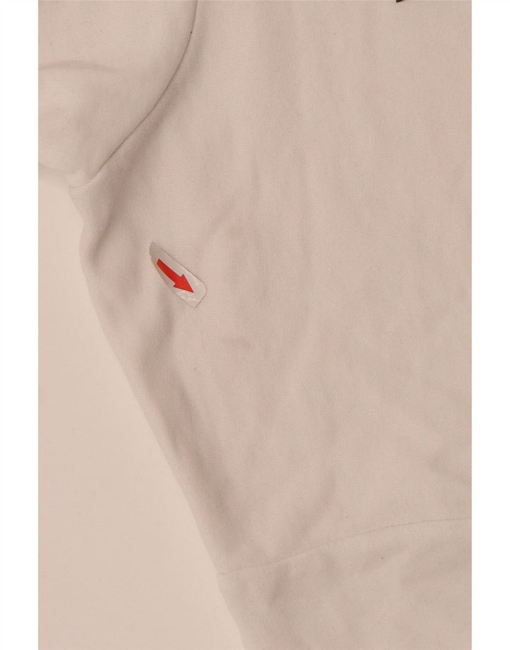 Levi's Jersey con capucha extragrande para mujer Reino Unido 14 Algodón blanco mediano