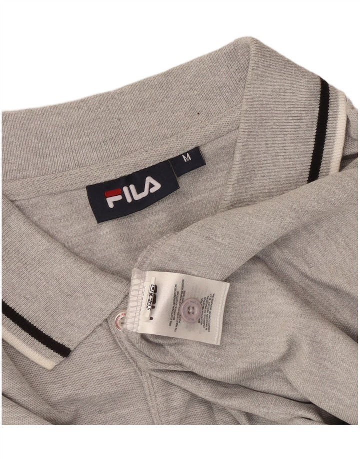 FILA Polo Hombre Algodón Gris Medio