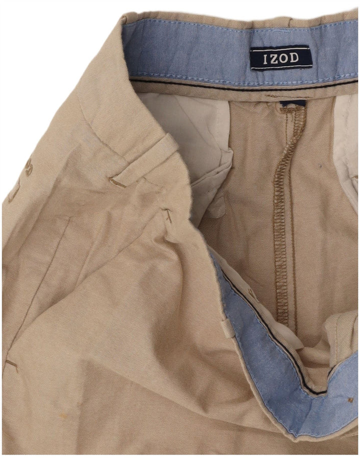IZOD Pantalones cortos chinos para hombre W30 Beige medio
