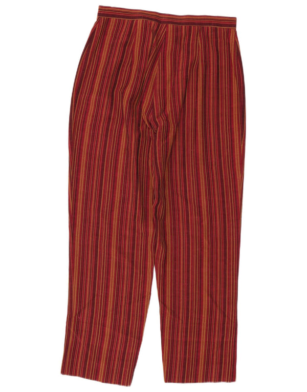 I Gabbiani Pantalón de traje cónico para mujer EU 36 Small W26 L26 Rayas rojas