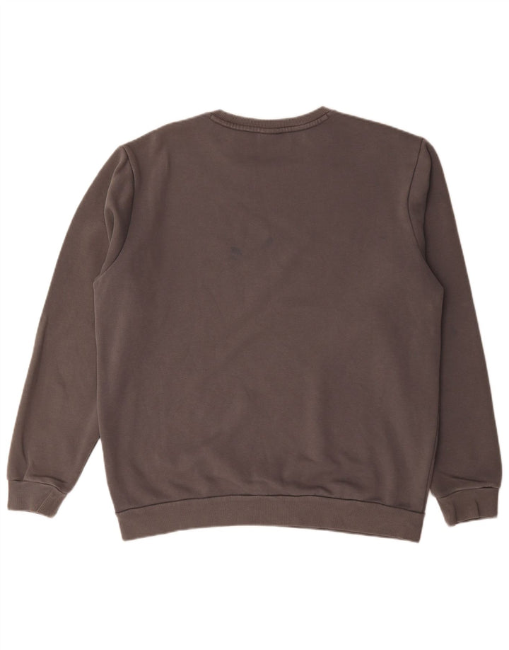 Puma Hombre Sudadera Jumper Grande Gris Algodón