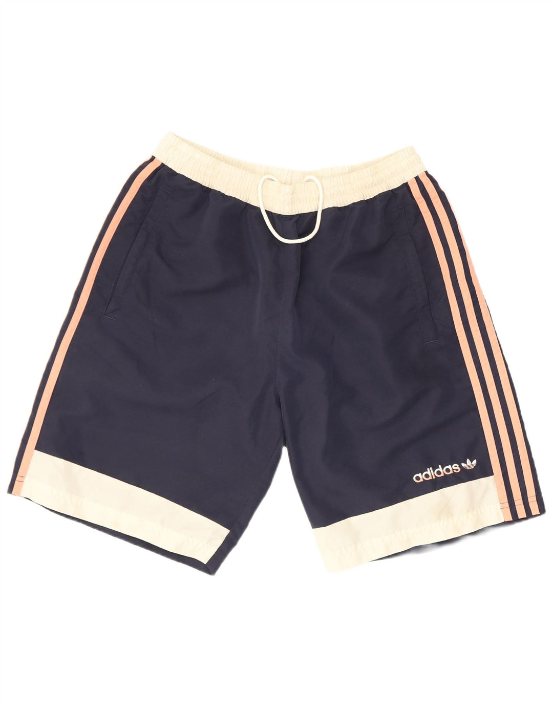 Adidas Hombre Bañador Corto Medio Azul Marino Colorblock Poliéster