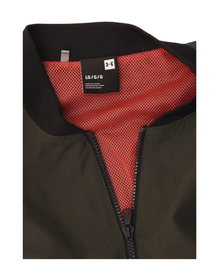 Under Armour Chaqueta bomber gráfica para hombre Reino Unido 40 Grande Caqui