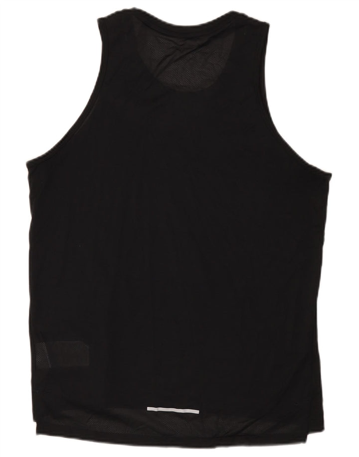 Nike Mujer Dri Fit Chaleco Top UK 14 Mediano Negro Poliéster