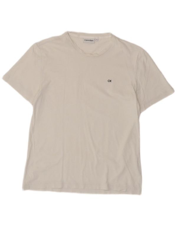 Calvin Klein Mens T-Shirt Top Medium White