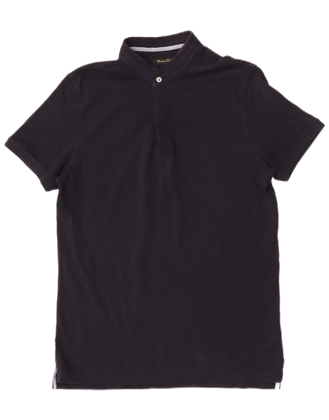 MASSIMO DUTTI Polo Hombre Algodón Azul Marino Medio