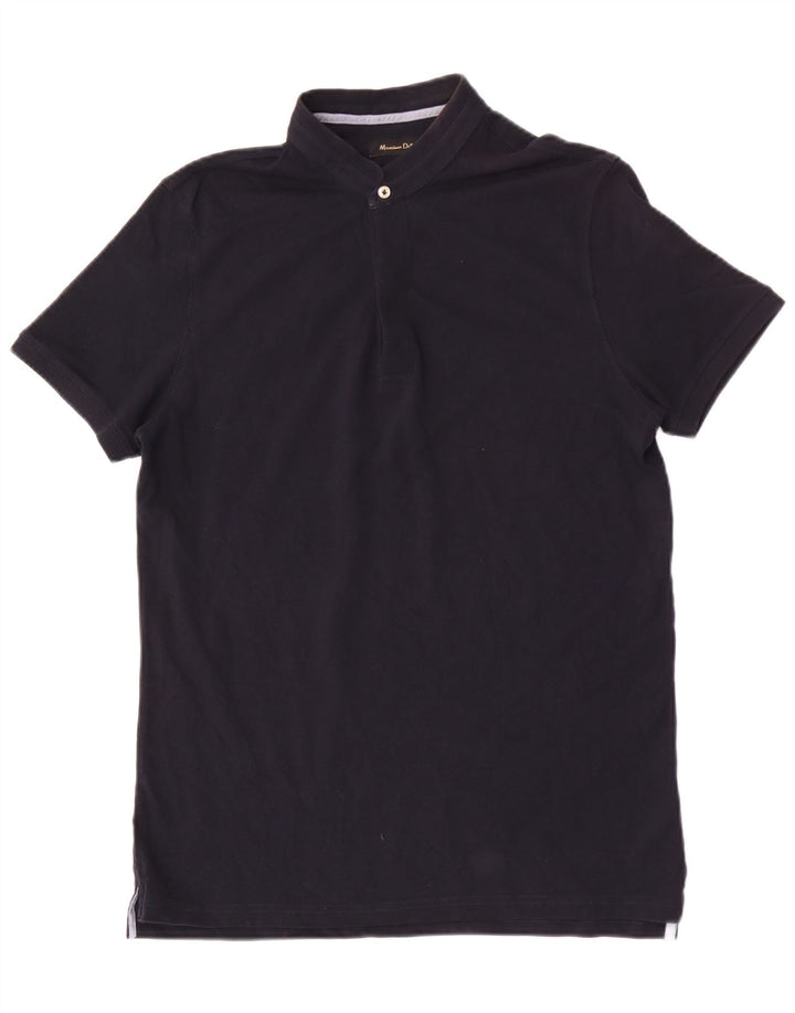 MASSIMO DUTTI Polo Hombre Algodón Azul Marino Medio