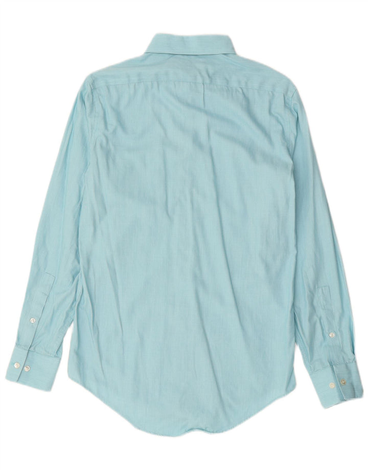 CALVIN KLEIN Camisa ajustada para hombre talla 14 1/2 pequeña azul