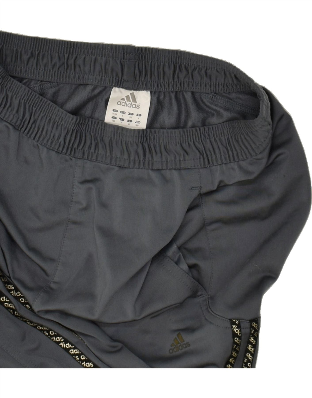ADIDAS Mens Graphic Tracksuit Trousers UK 36/38 Small Grey Polyester Vintage Adidas and Second-Hand Adidas from Messina Hembry 