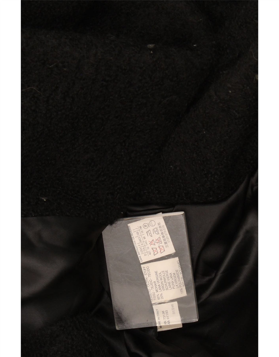 Marella Abrigo para mujer Reino Unido 46 Grande Mohair negro