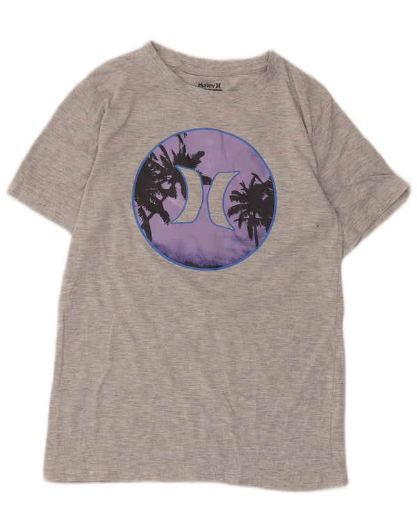 Hurley Camiseta Gráfica para Niños Top 12-13 Años Gris Algodón