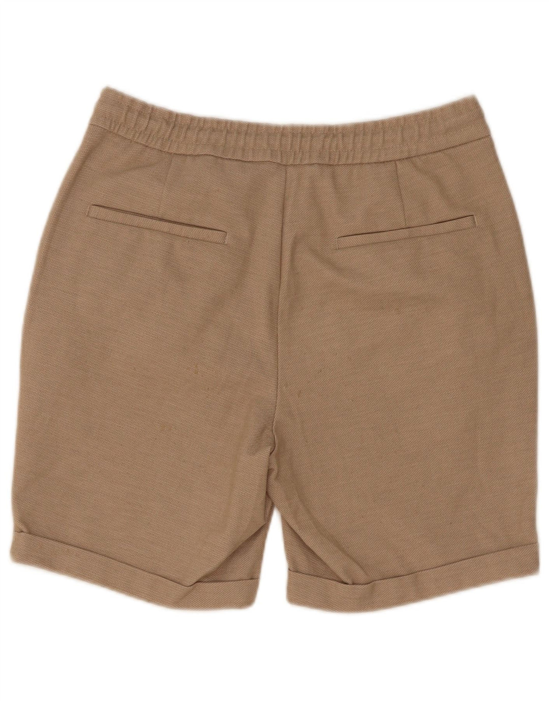 Zara Hombre Shorts Chinos Medio W31 Poliéster Beige
