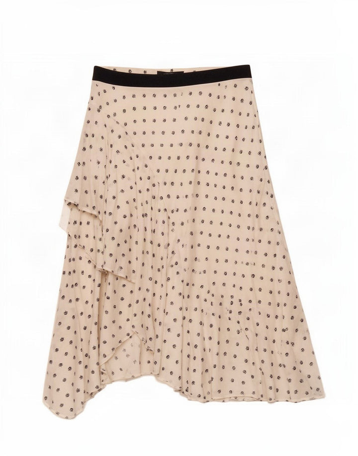 Marks & Spencer Falda asimétrica para mujer UK 12 Medium W30 Blanco Floral