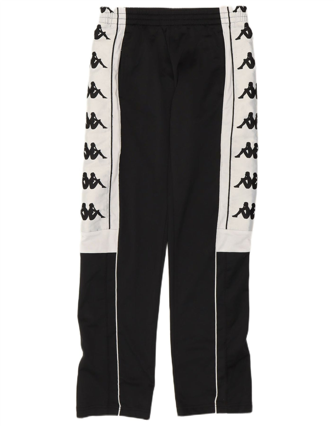 Kappa Hombre Pantalones De Chándal Gráfico Small Poliéster Negro