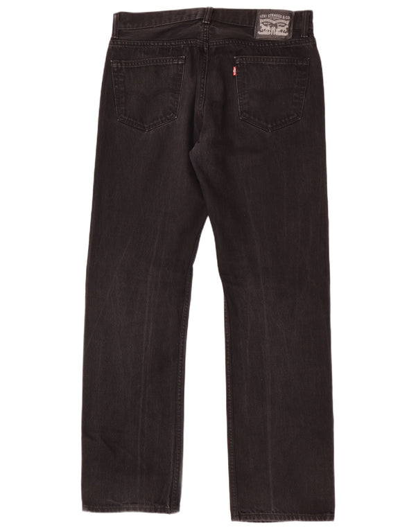 Vaqueros rectos Levi's para hombre W34 L34 Algodón negro
