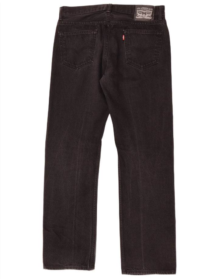 Vaqueros rectos Levi's para hombre W34 L34 Algodón negro